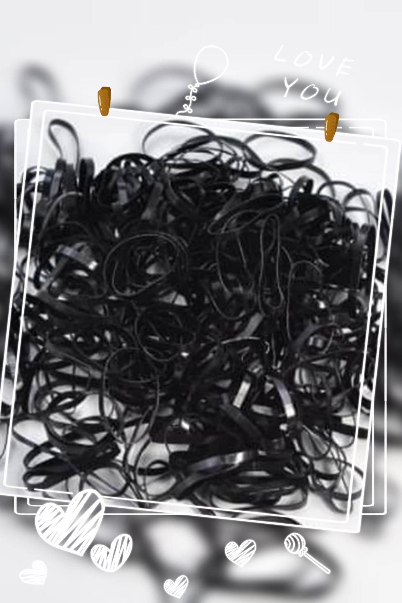100 gram dây thun buộc tóc nhiều sắc màu cho bạn gái