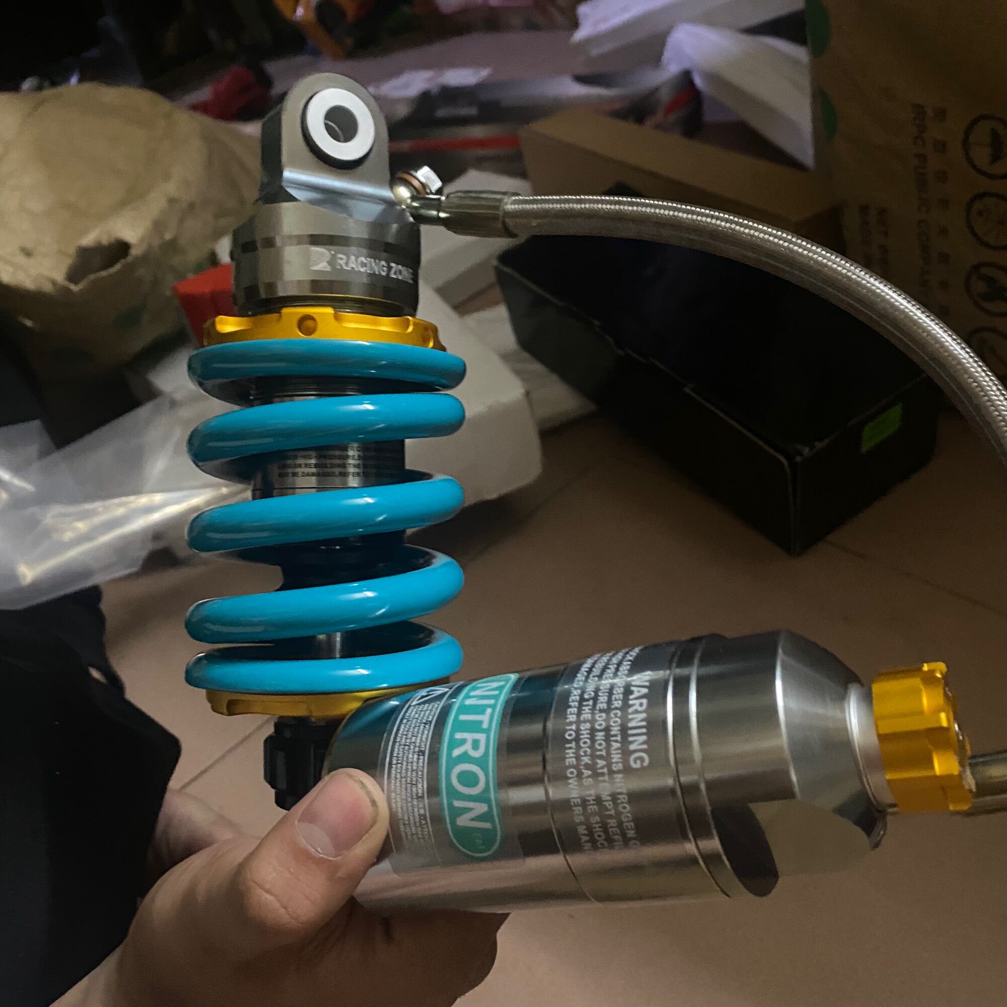 Phuộc nhún sau Nitron bình dầu cho Ex 135 150 155