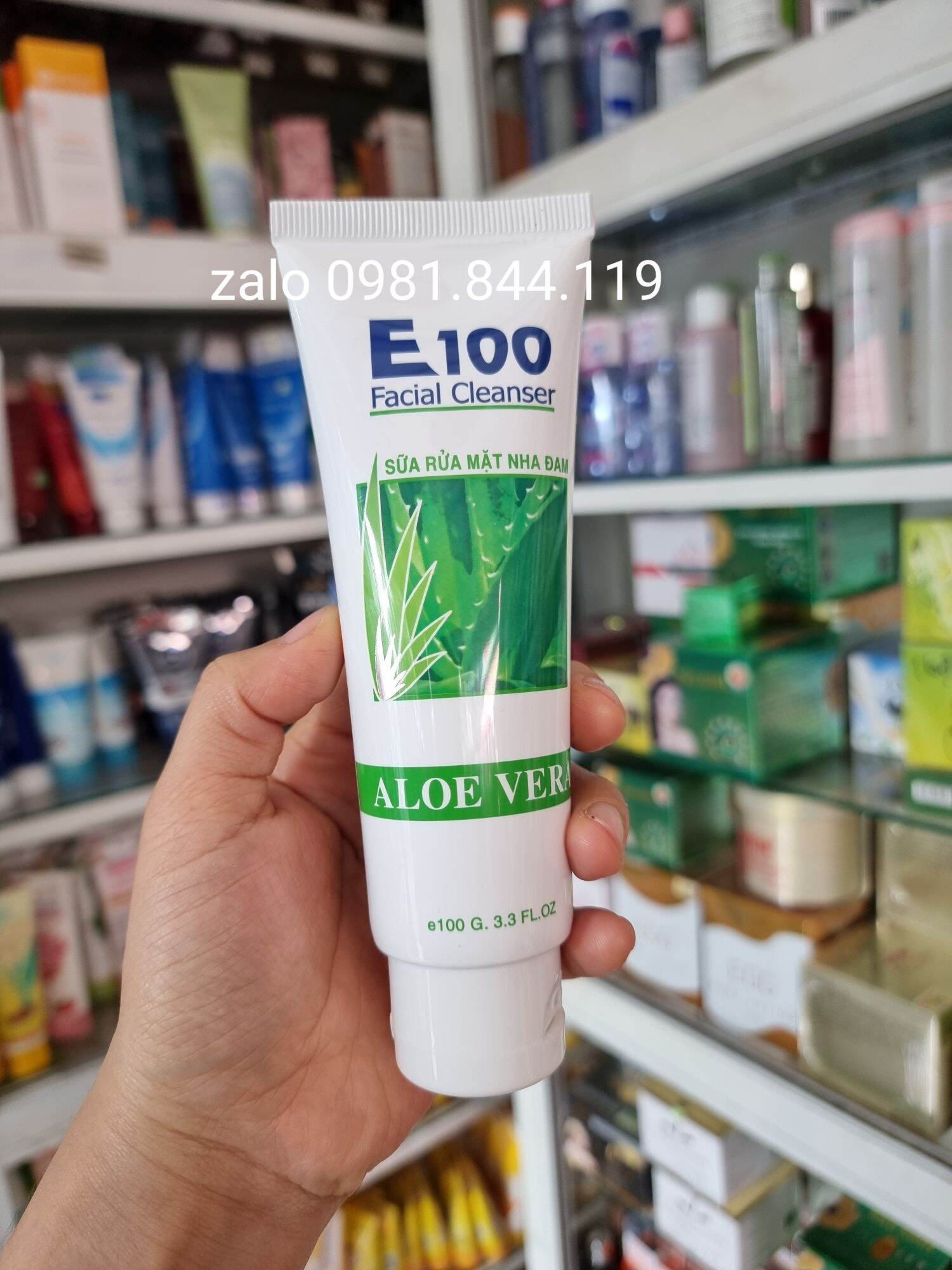 Sữa rửa mặt e100 nha đam 100gr chuẩn cty
