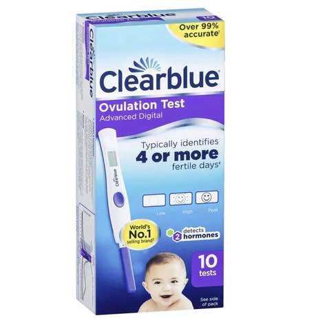 Que thử rụng trứng Clearblue 4 Or More 3 nấc hiển thị