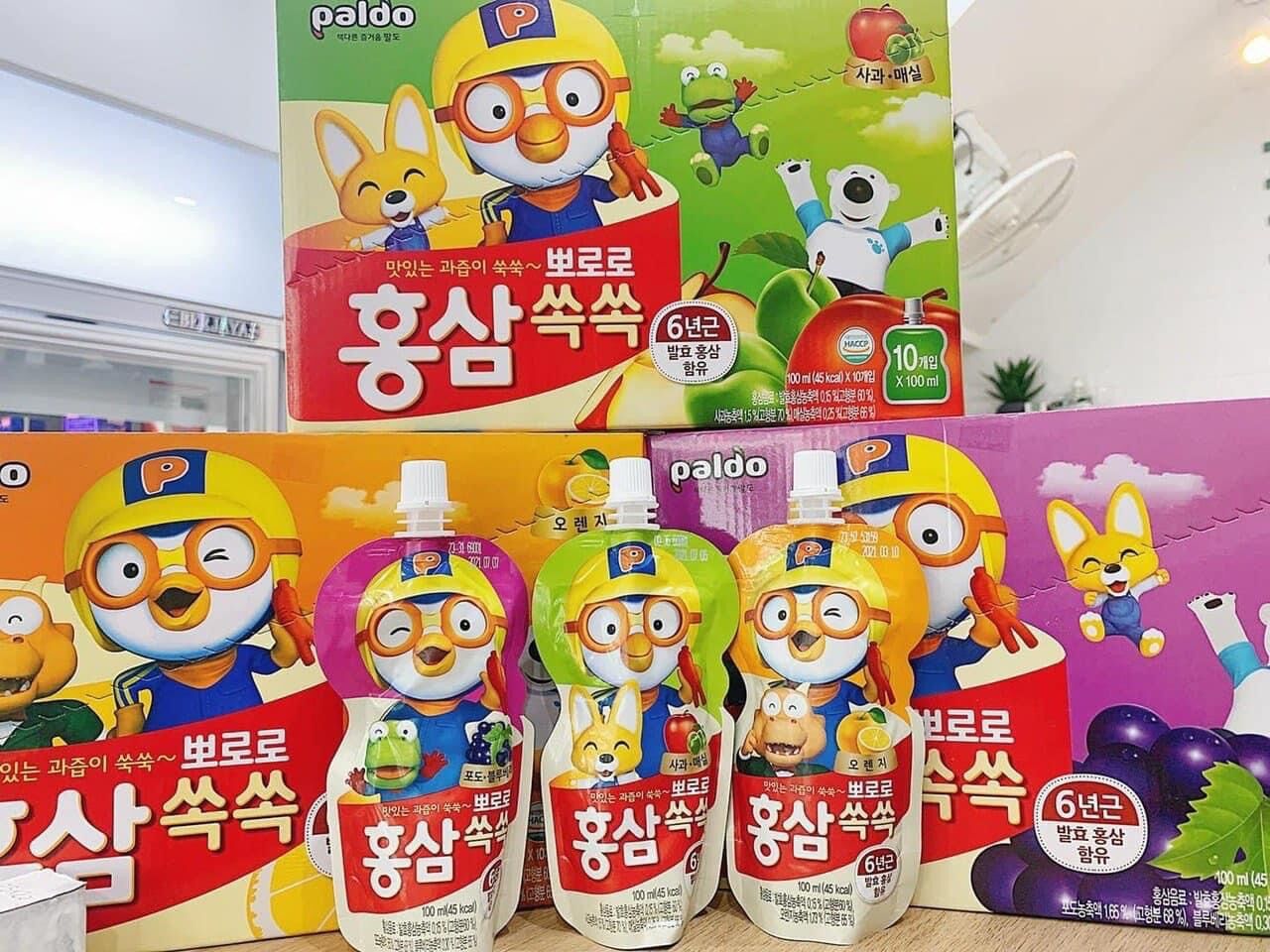 Nước hồng sâm Paldo Hàn quốc cho bé hộp 10 gói