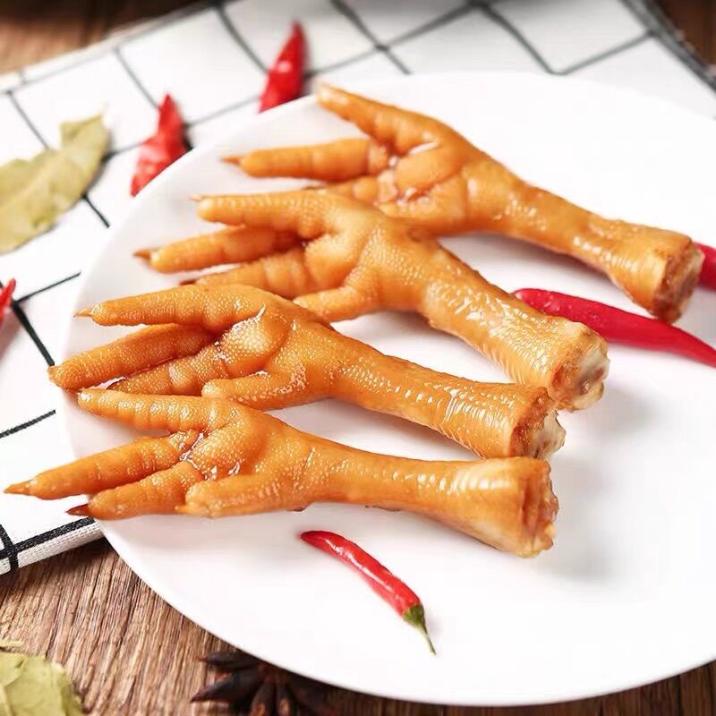 Combo buôn sỉ bịch 50 chiếc chân gà cay hương vị tứ xuyên y gia xin chân gà tương thơm