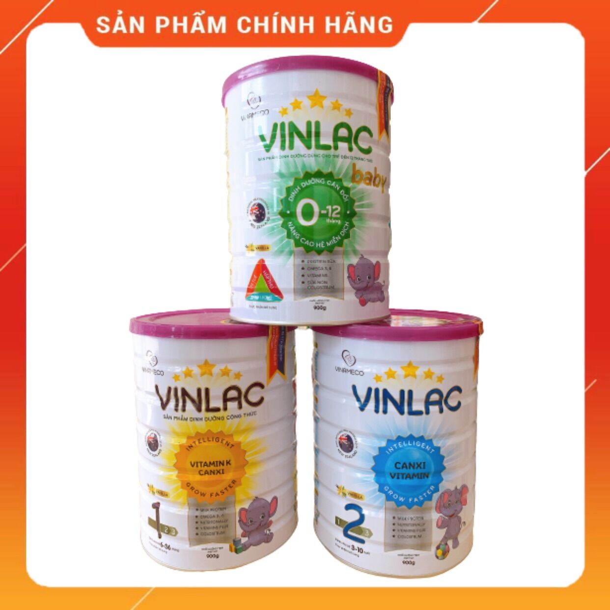 Sữa vinlac đủ số 0 - 1 - 2 900g