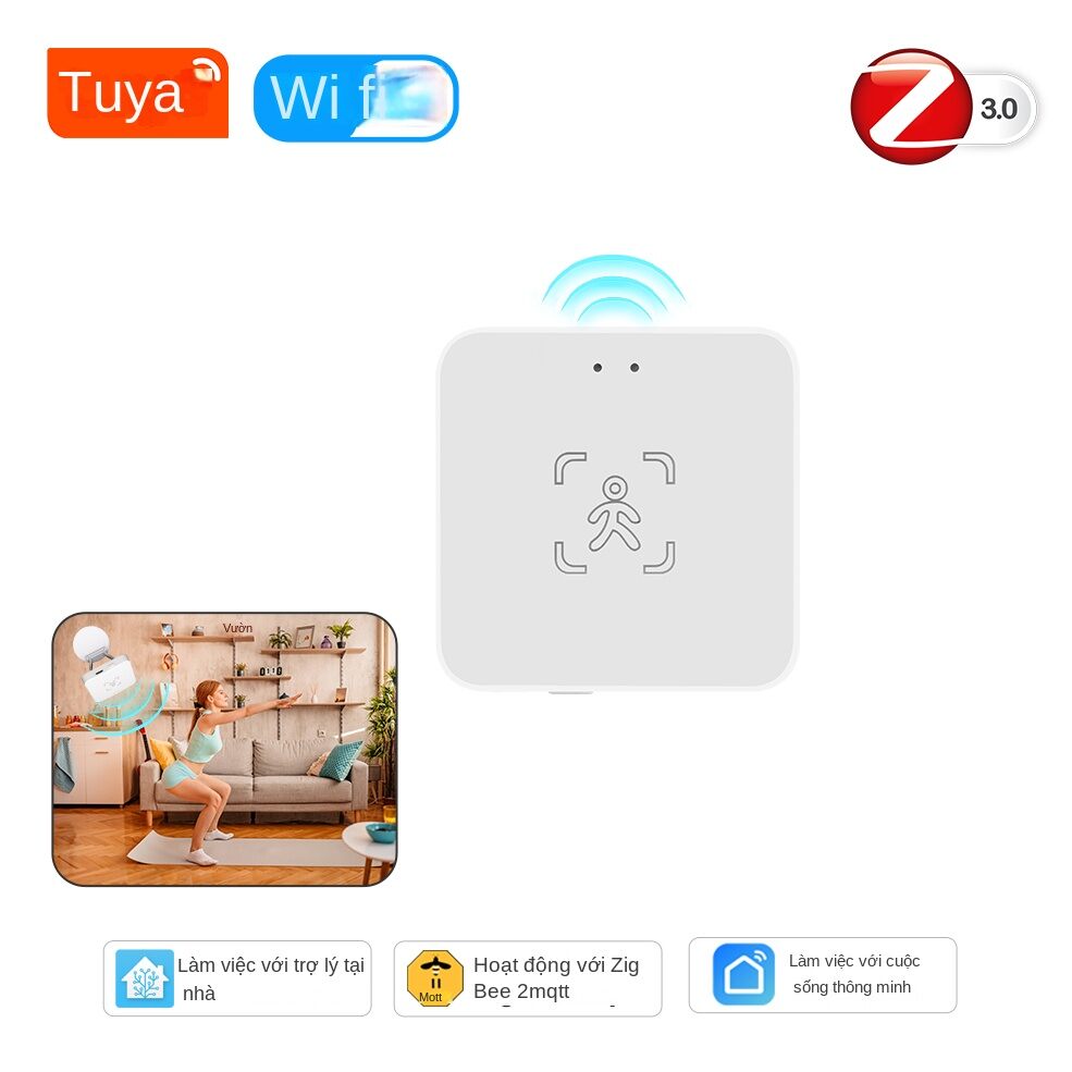 Zigbee Human Presence Detector Tuya Wifi Millimeter Wave Radar Sensor With Distance Detection For Home Assistant Zigbee 2Mqtt