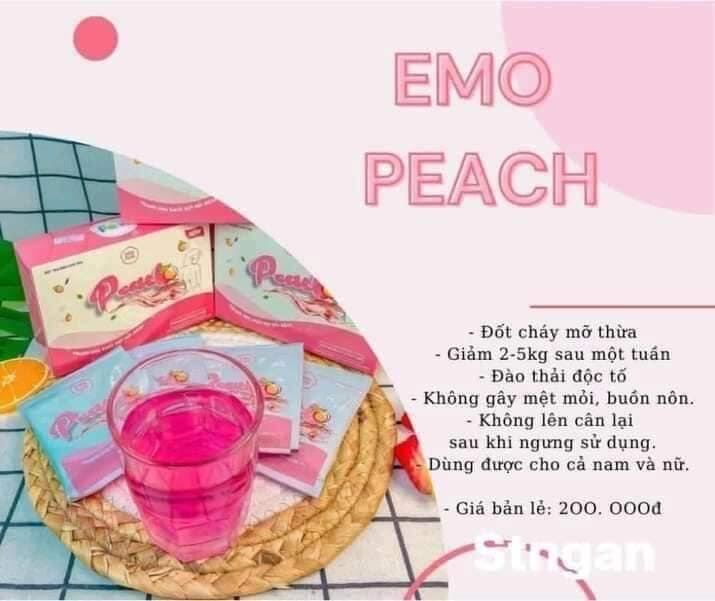 [ HAI HỘP ]  BỘT ĐÀO EMO kèm BÌNH NƯỚC 300ml VÀ 1 GÓI BỘT G.I.Ả.M C.Â.N