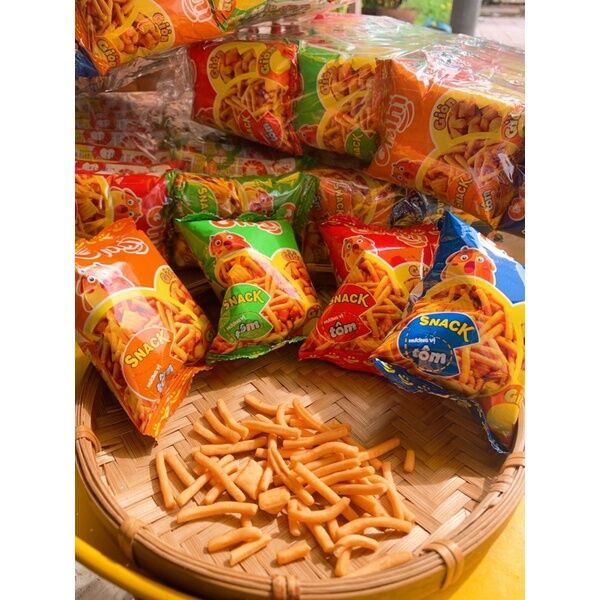 (tặng quà) combo 50 gói snack tăm que mini tuổi thơ siêu ngon. 