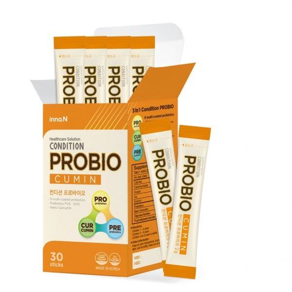 Condition probio men tiêu hóa bảo vệ đường ruột, tăng sức đề kháng, nhập khẩu Korea, hộp 30 gói