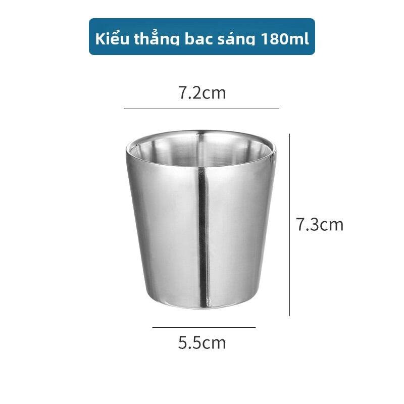 Cốc Nước Hai Lớp Bằng Thép Không Gỉ Phong Cách Hàn Quốc Cốc Đựng Đồ Uống Cốc Đựng Cà Phê Cốc Đựng Nước Dùng Tại Nhà Hàng - 9