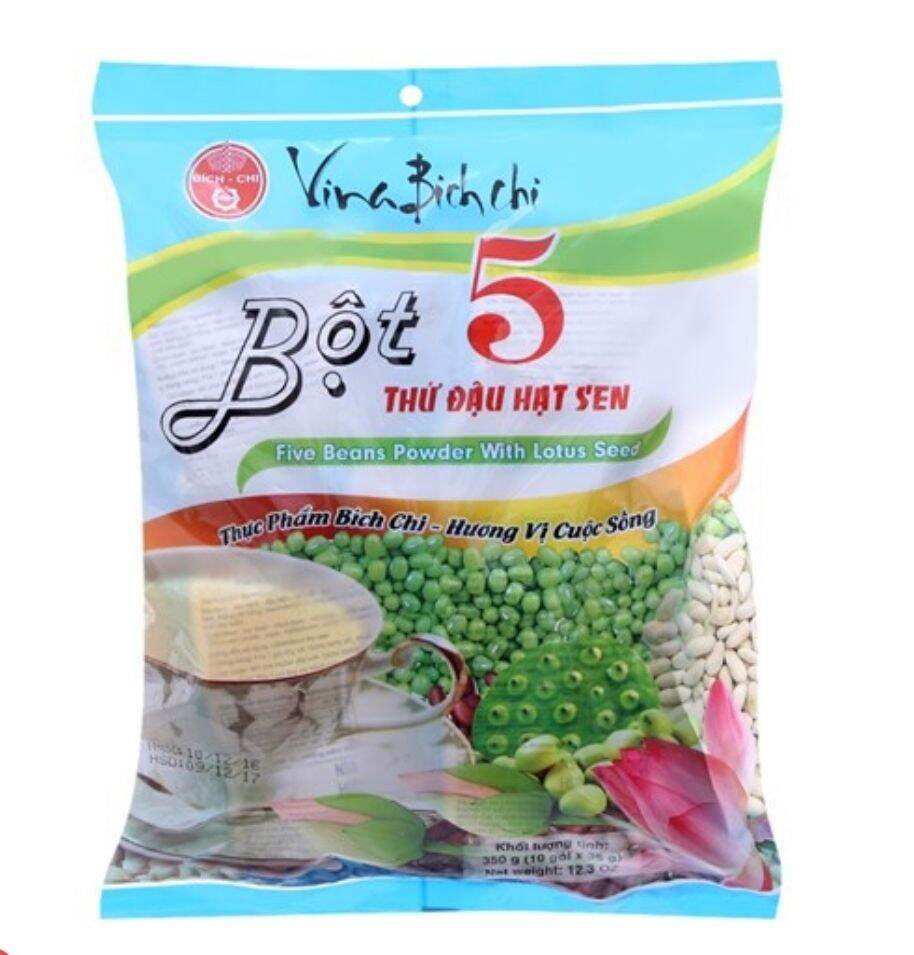 Bột năm thứ đậu Hạt Sen Bích Chi - Có đường - 10 gói