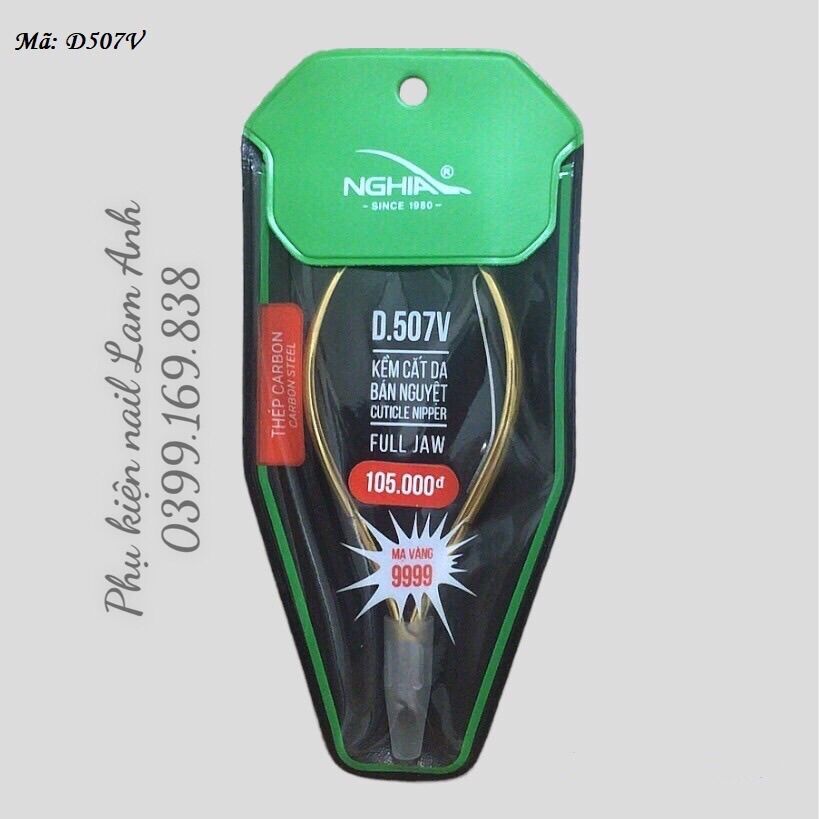 Kềm cắt da mạ vàng 999 d507v- kềm nghĩa chính hãng