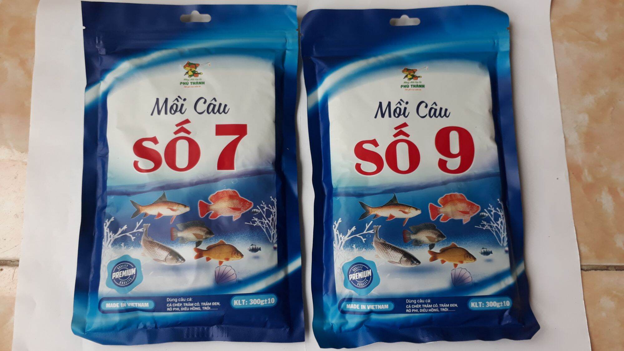 Mồi Câu Cá Phú Thành Số 7,Số 9 (gồm 2gói)Cặp Đôi Hoàn Hảo ph