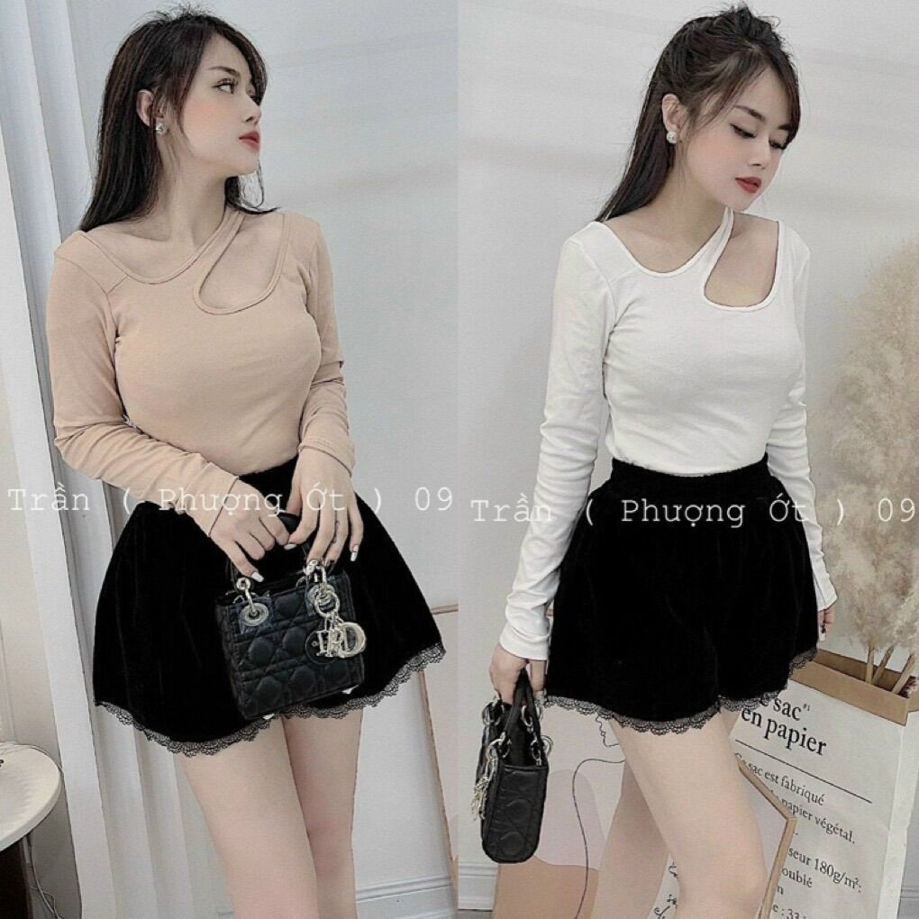 Áo kiểu chéo cổ