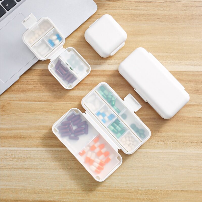 Hộp chia thuốc hộp chia thuốc mini đóng hộp chia thuốc cỡ nhỏ mang theo bên mình
