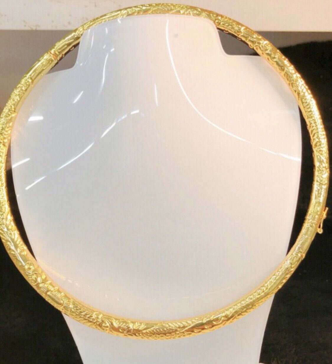 Vòng cổ cưới mạ vàng 24k Khắc hình phụng cực đẹp