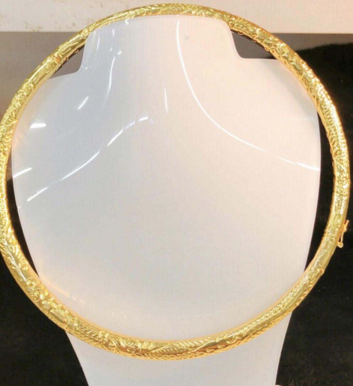 Vòng cổ cưới mạ vàng 24k Khắc hình phụng cực đẹp