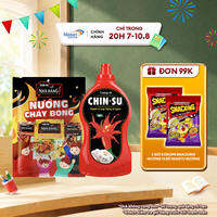 Combo xốt CHIN-SU nướng cháy bỏng (1túi xốt Thịt nướng mới 80gr + 1túi xốt nướng muối ớt 80gr + 1túi xốt nướng phô mai 80gr) + Tương ớt Chin-su 1kg