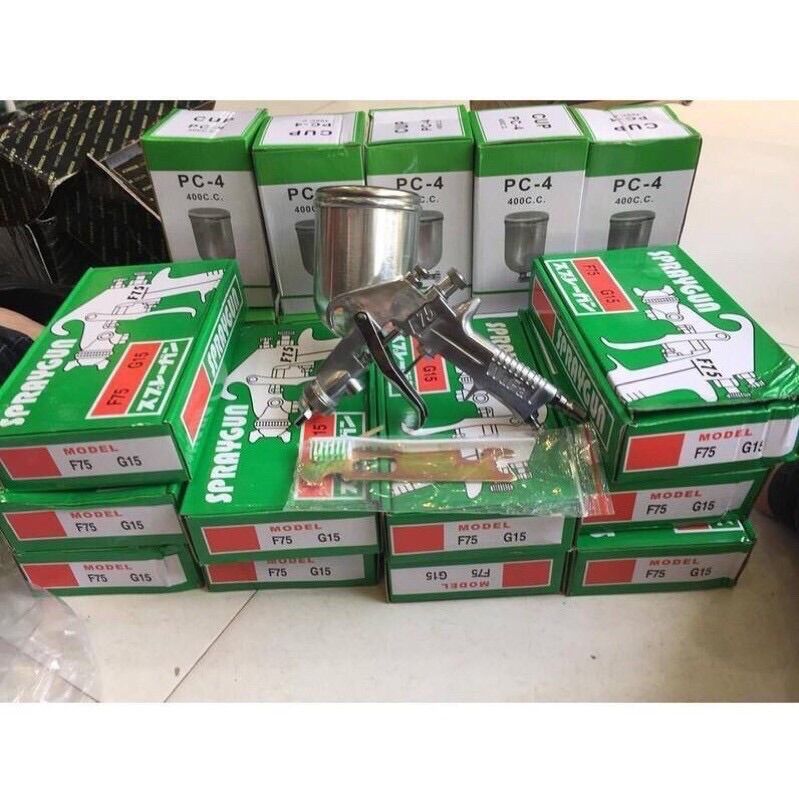 Súng phun sơn F75 (cốc 400CC) chính hãng