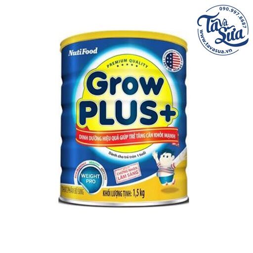 Sữa bột growplus xanh tăng cân 1500g
