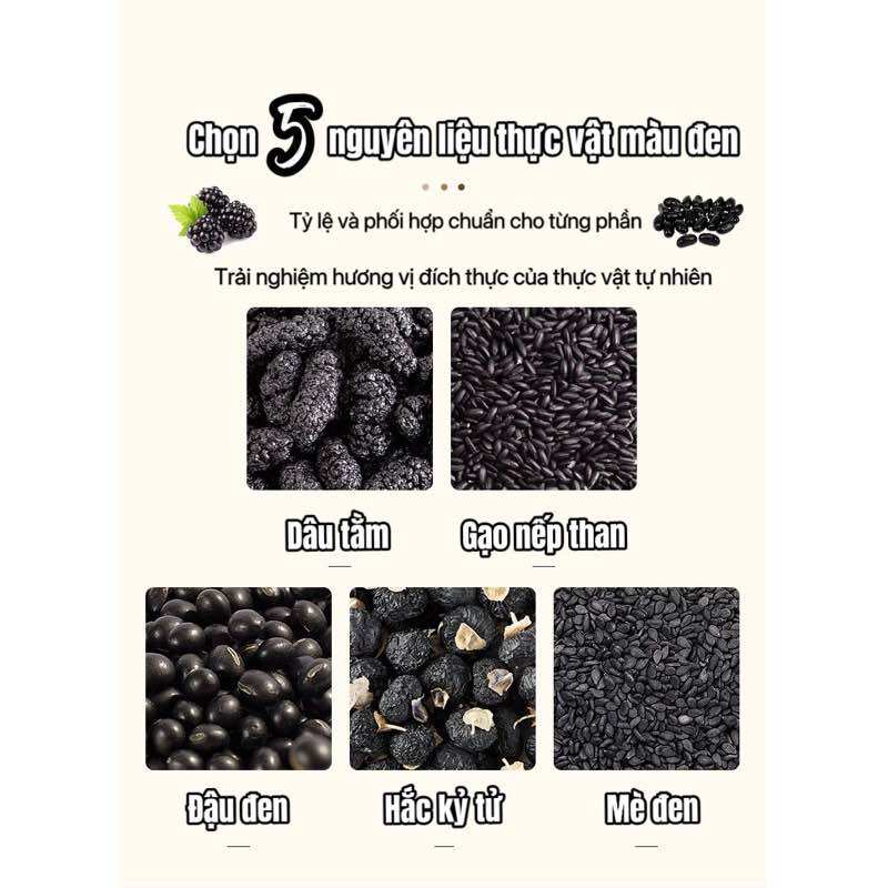 Ngũ Trà Đen - Cung cấp dinh dưỡng cho tóc ( Túi 50 gói )