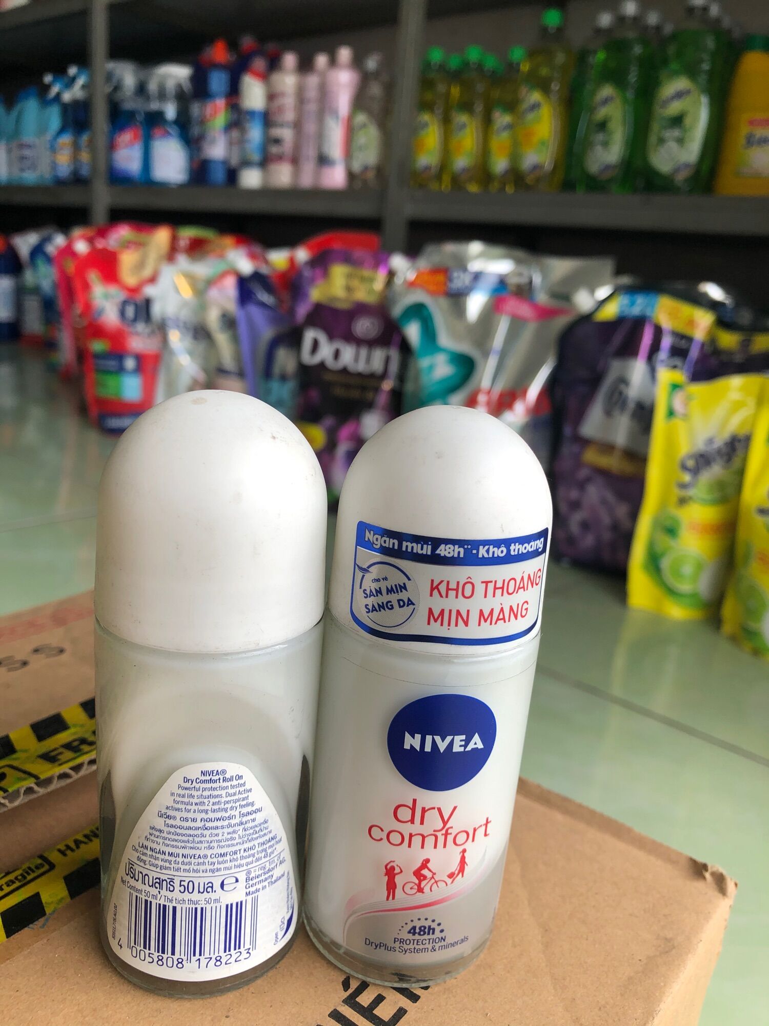 Combo 2 Lăn khử mùi Nivea khô thoáng nữ chai 50ml