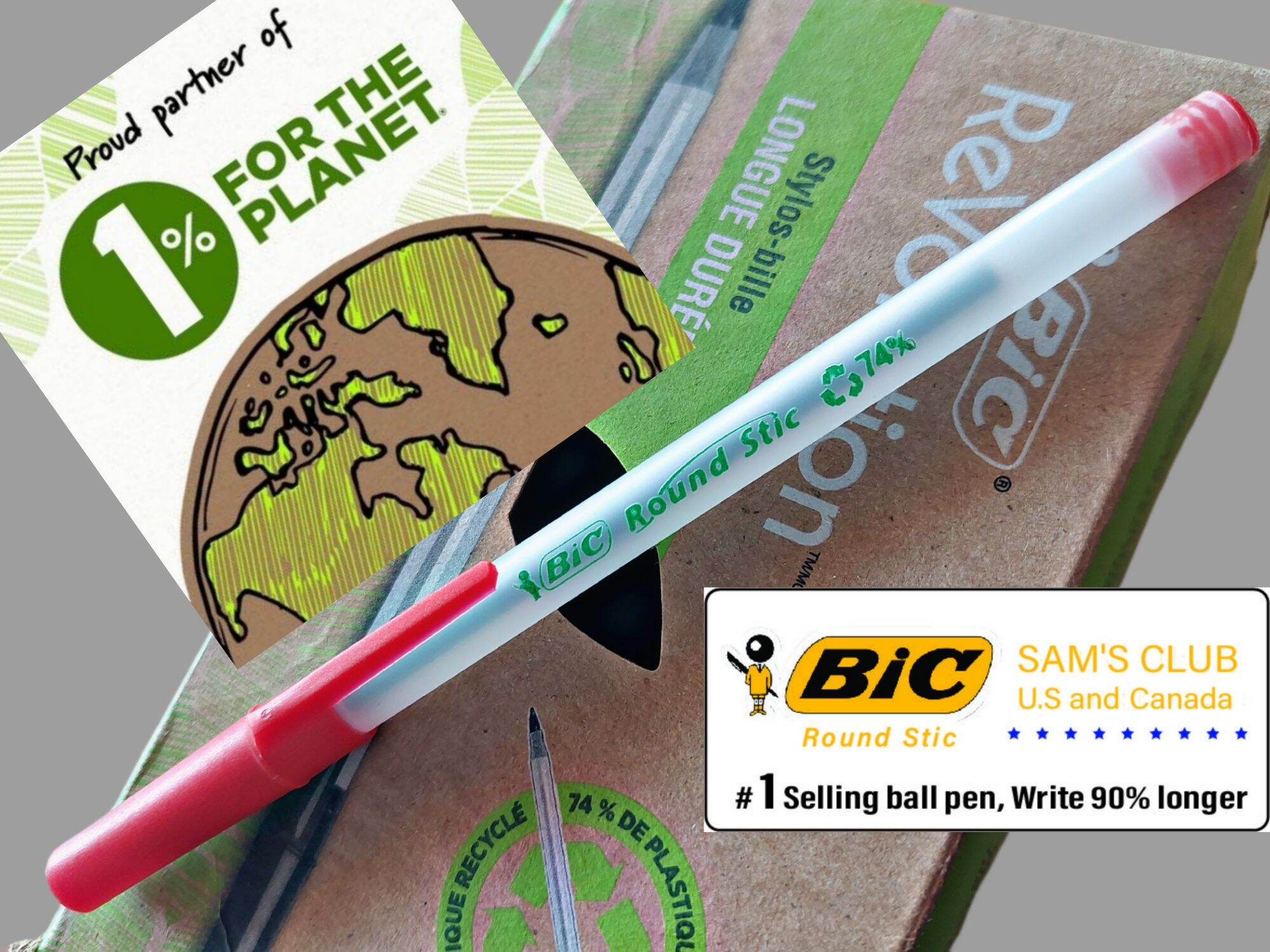 Bút bi Bic Round stic (Revolution/ U.S and Canada).