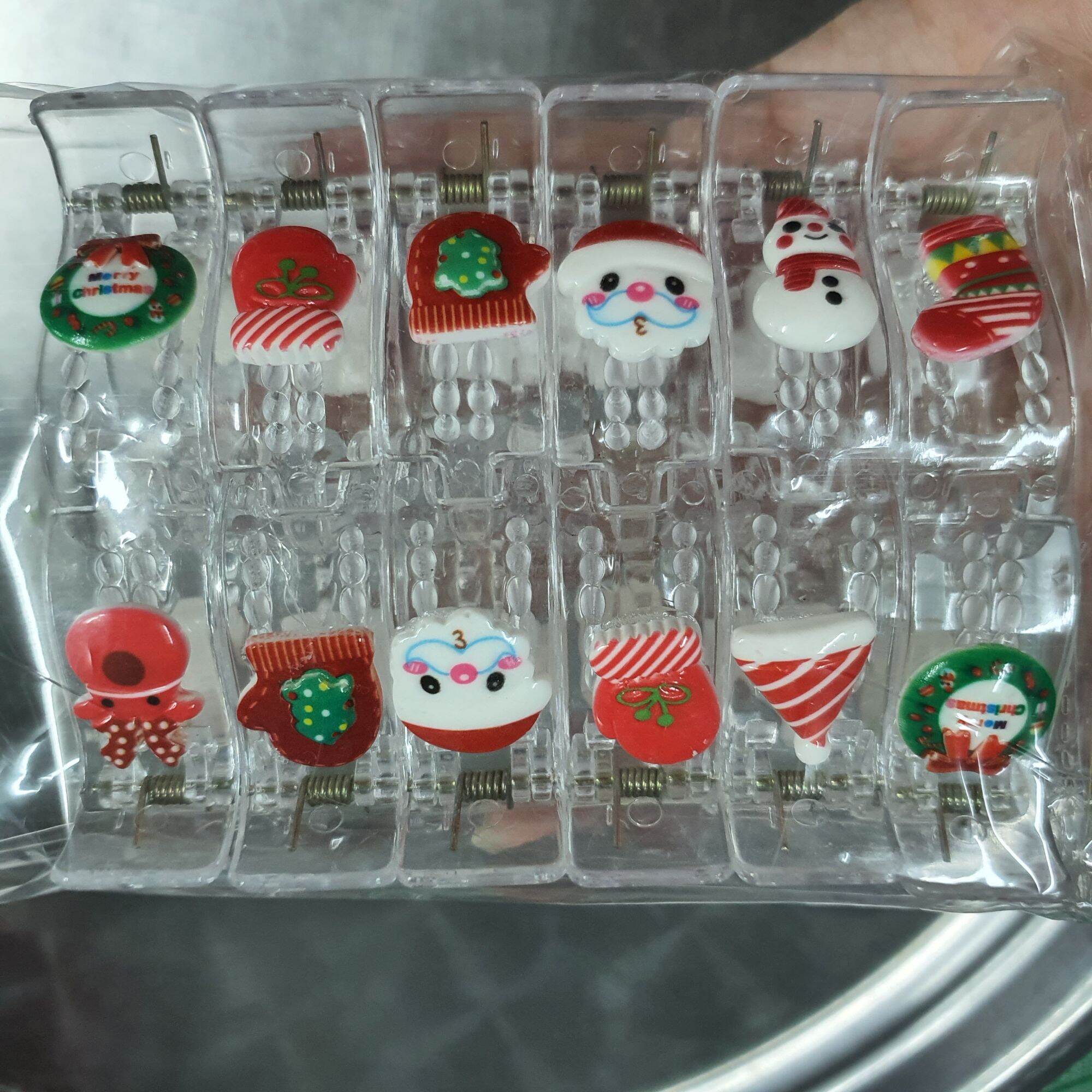 Kẹp tóc càng cua giáng sinh/noel