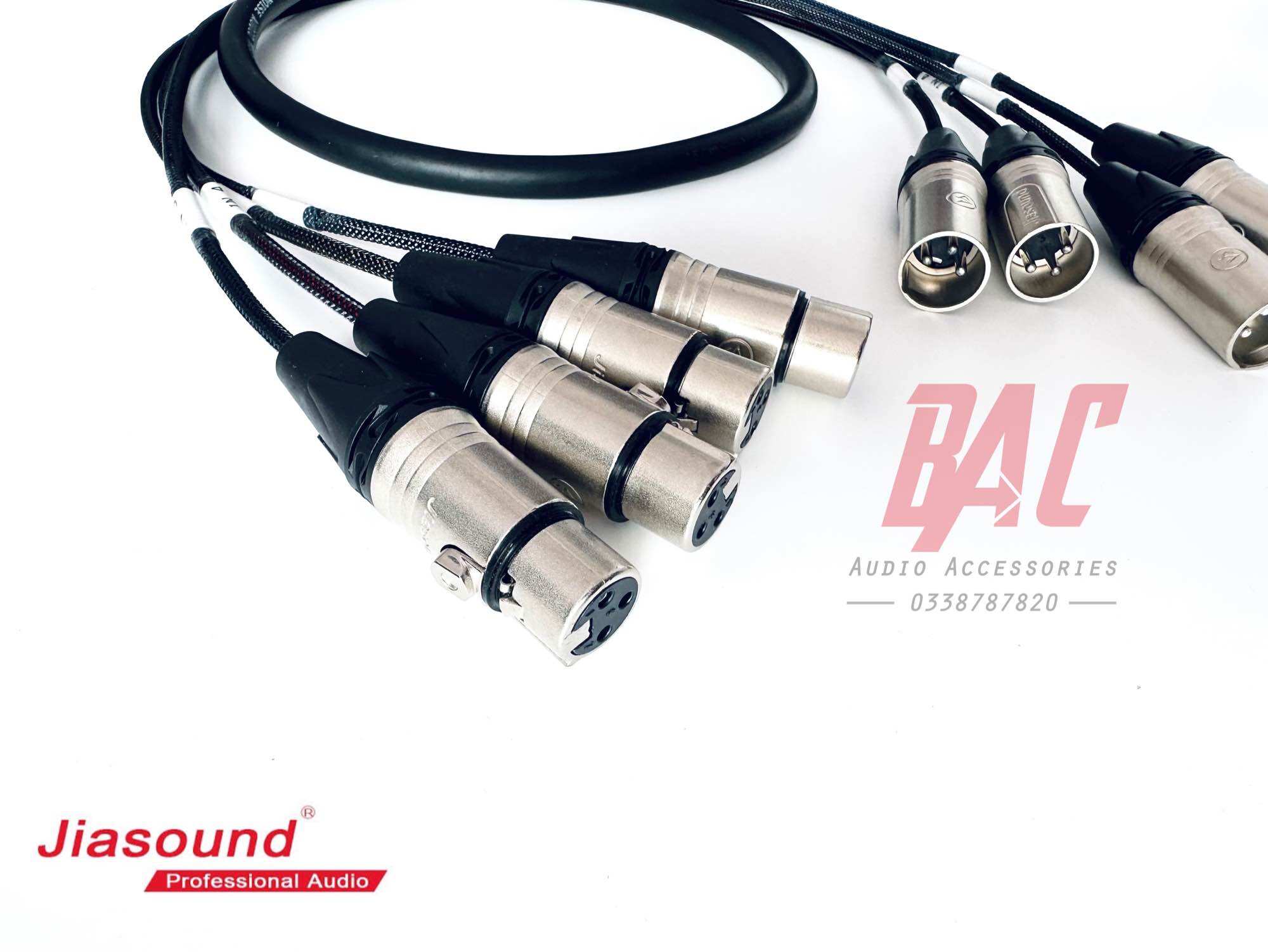 Cáp âm thanh 4 kênh 1.2m jiasound ( gắn tủ máy )