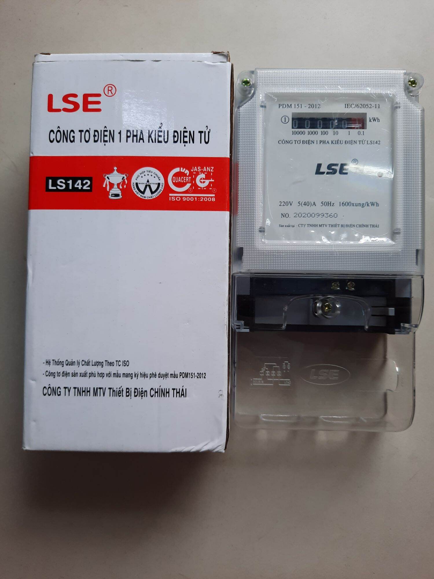 Công tơ điện 1 pha 40A LSE cơ điện tử