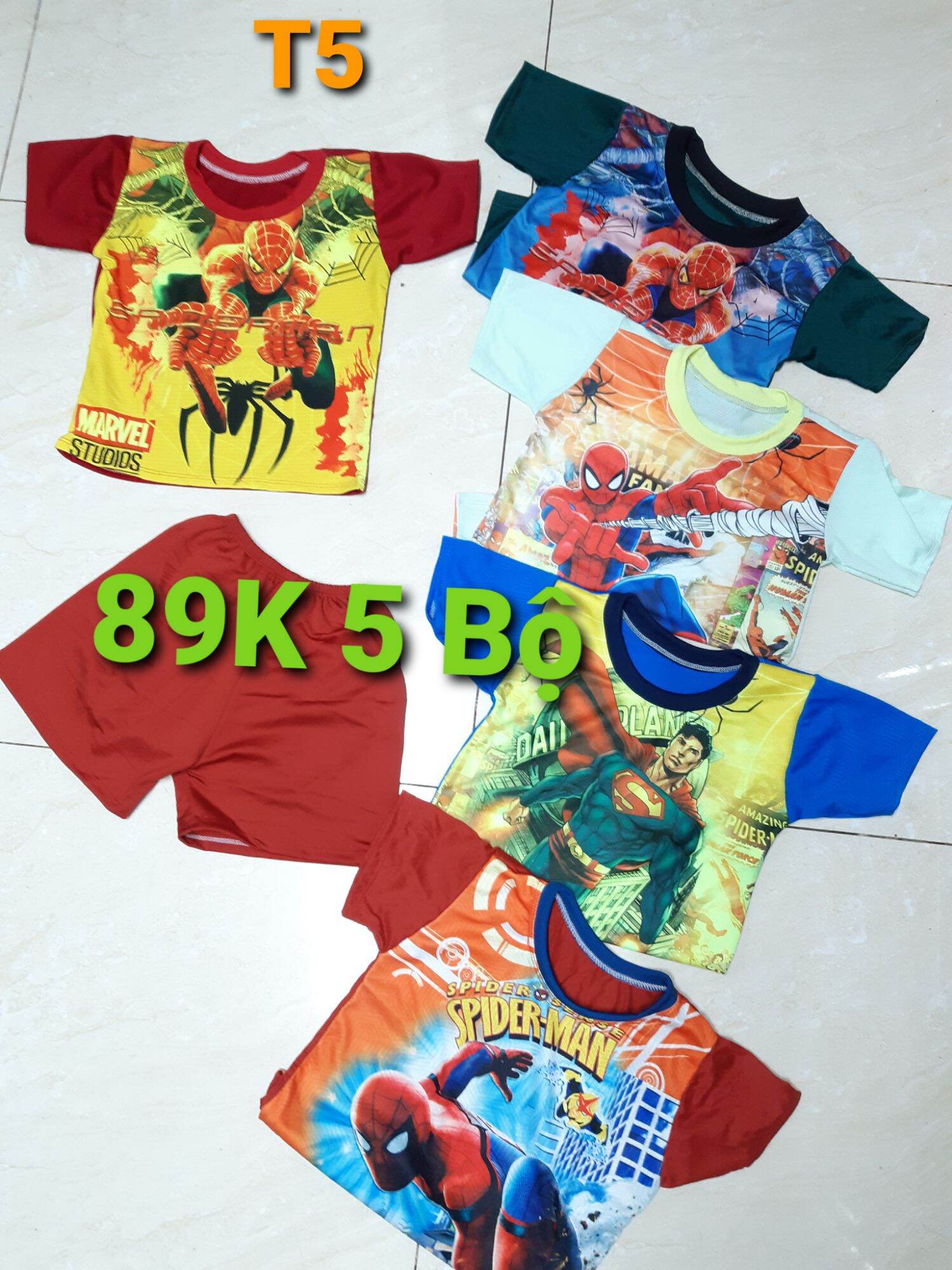 89K 5 Bộ quần áo trẻ em 5- 18kg