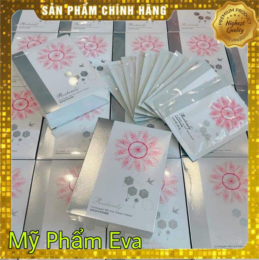 Hộp 10 miếng mặt nạ yến tươi collagen