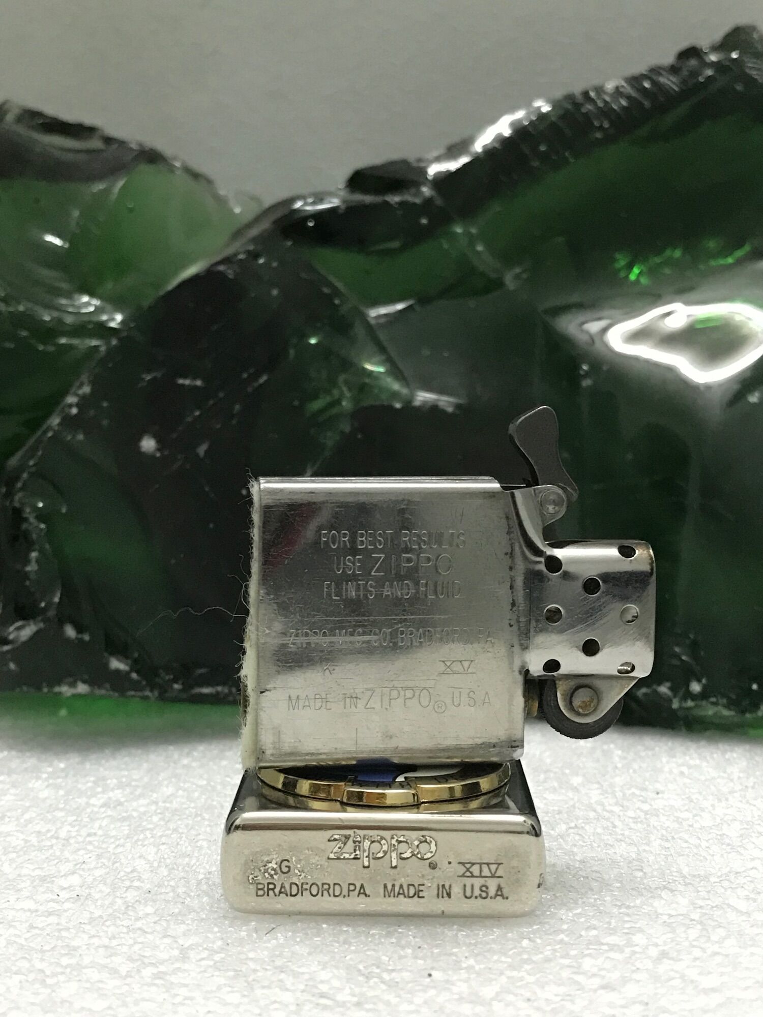Zippo sx 1998 ( XIV ) + 1 bình xăng