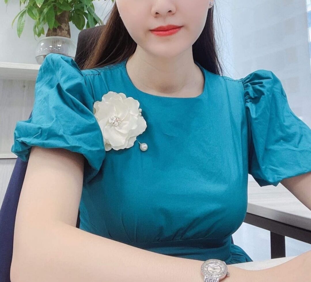 Hoa cài áo handmade bông hoa nhài lụa gấm mềm mịn