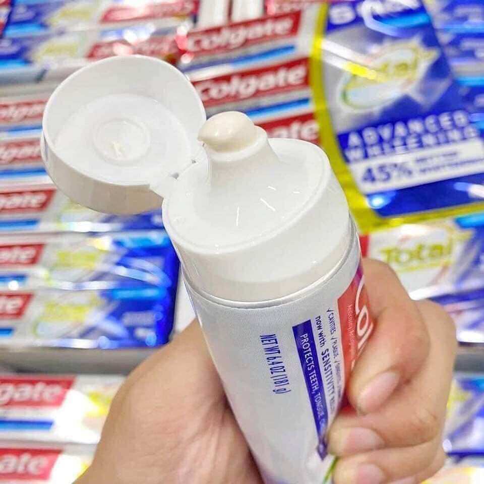 Kem đánh răng Colgate Total Whitening 181g- hàng Mỹ