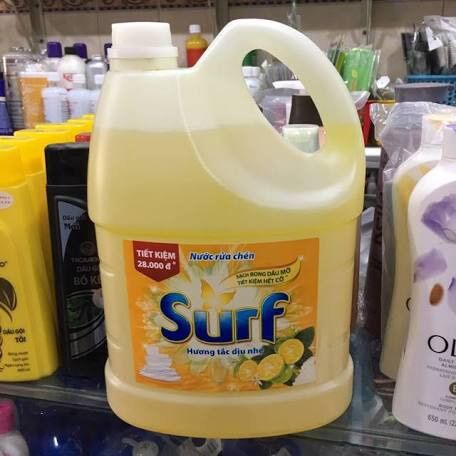 Nước rửa chén Surf Hương Tắc 3.8ky