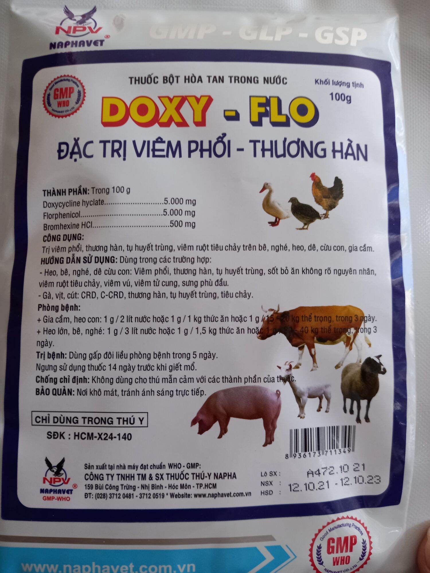 Doxy-flo dùng cho gia súc - gia cầm