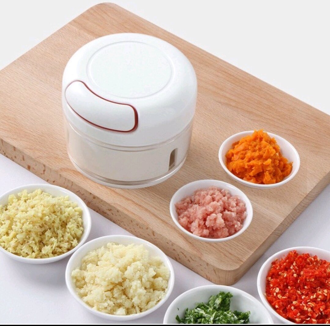 Máy xay tỏi ớt mini cầm tay, dụng cụ xay tỏi ớt
