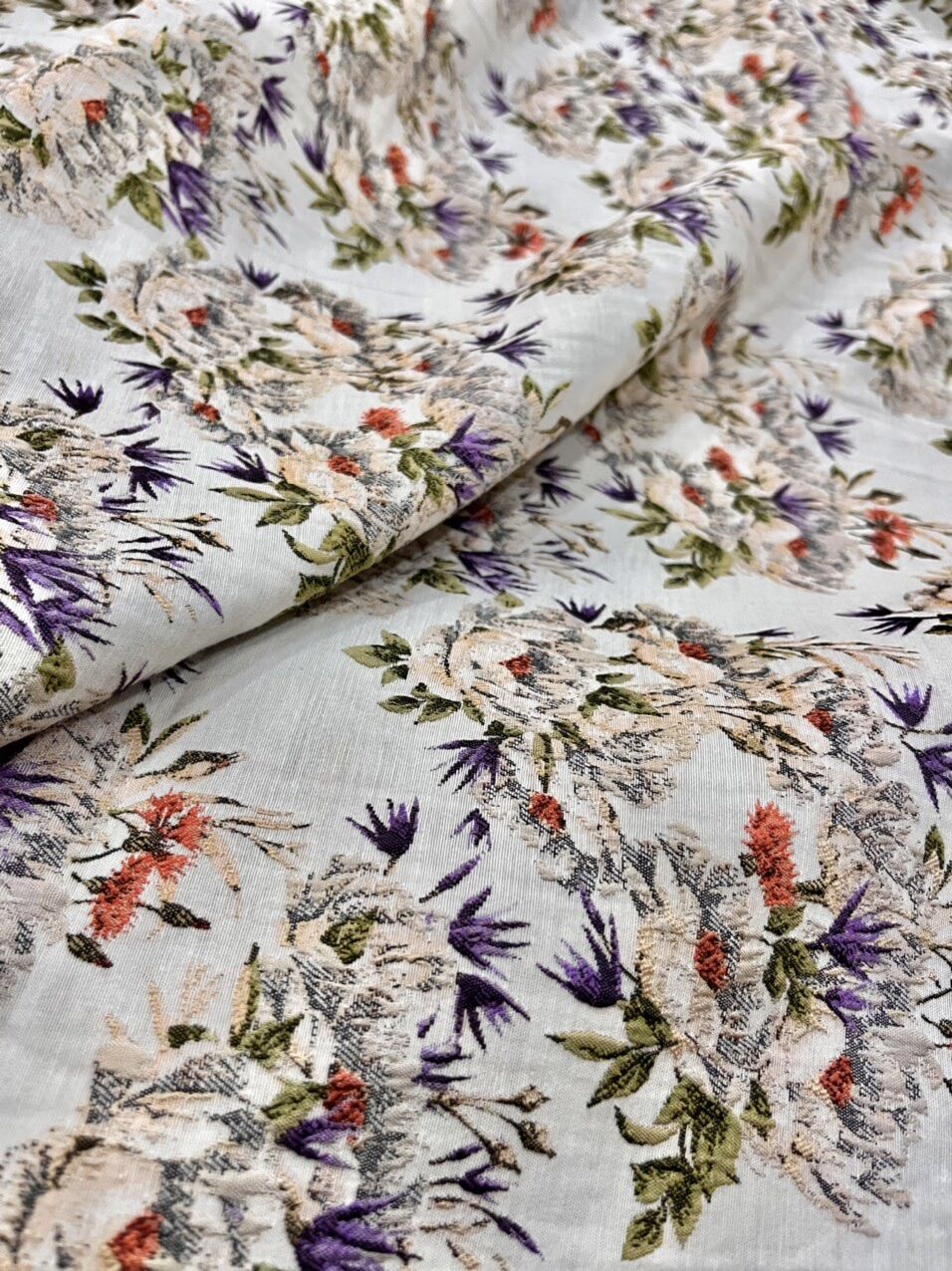 Vải cotton giả gấm dày dặn - 1m40