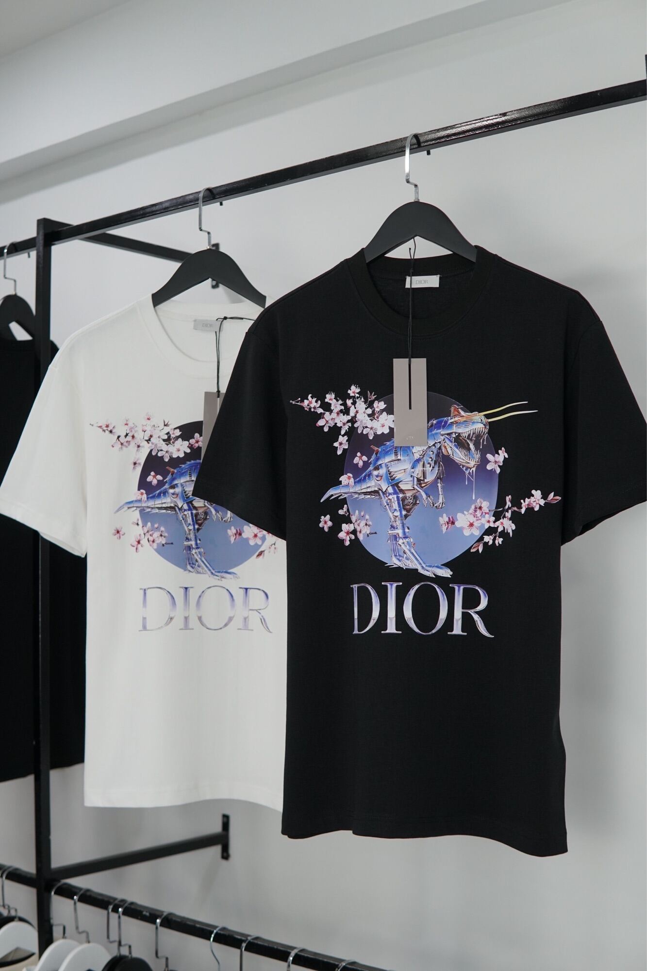 LongSleevedOblique TShirt Blue  Mens Dior T Shirts Polos   Rincondelamujer