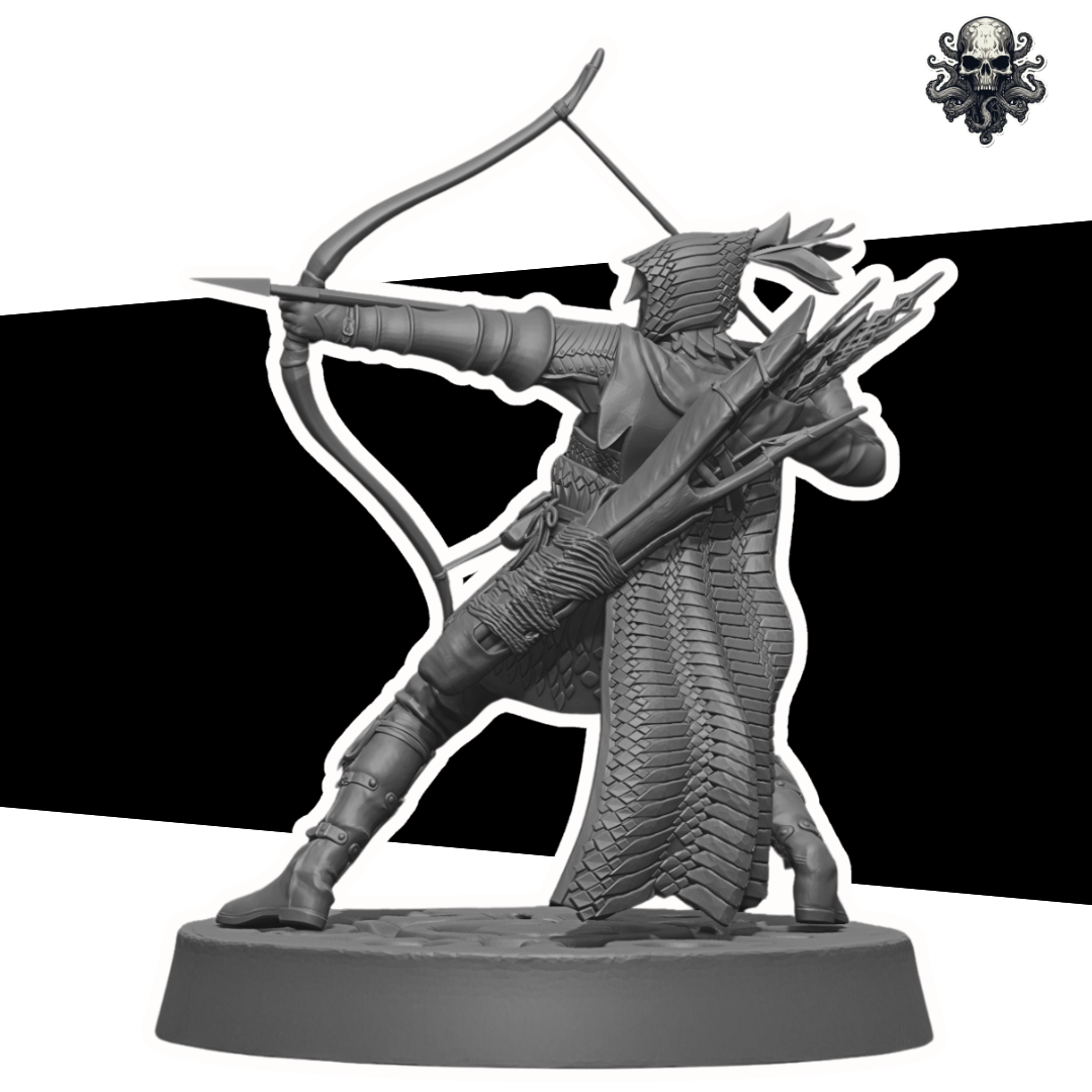 Elden Ring Night King Iron Eye Archery 3D Print Model Game Tabletop Collectible Figure Night King Ta