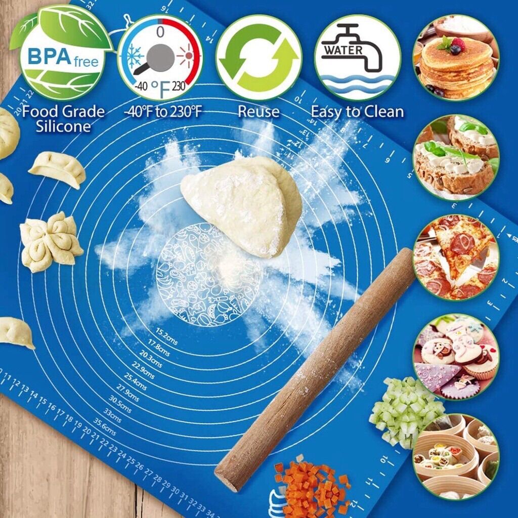 Thảm Cán Bột Làm Bánh Chất Liệu silicon