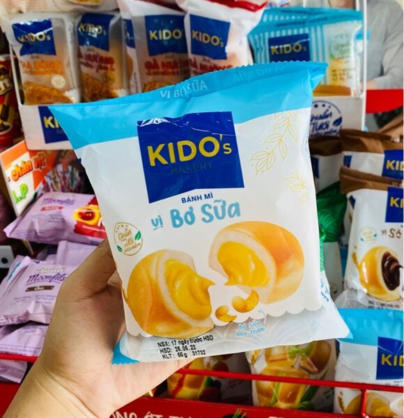 Bánh mì tươi KIDO: Lốc 5 Bánh SÔ CÔ LA (Date mới mỗi ngày)