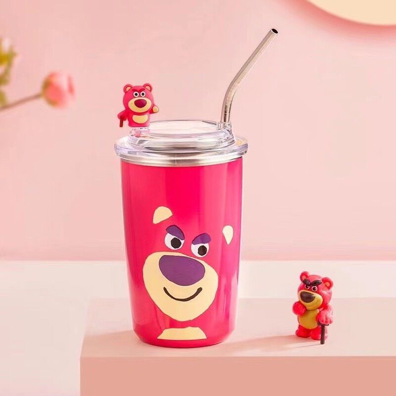 Ly giữ nhiệt gấu dâu Losto
