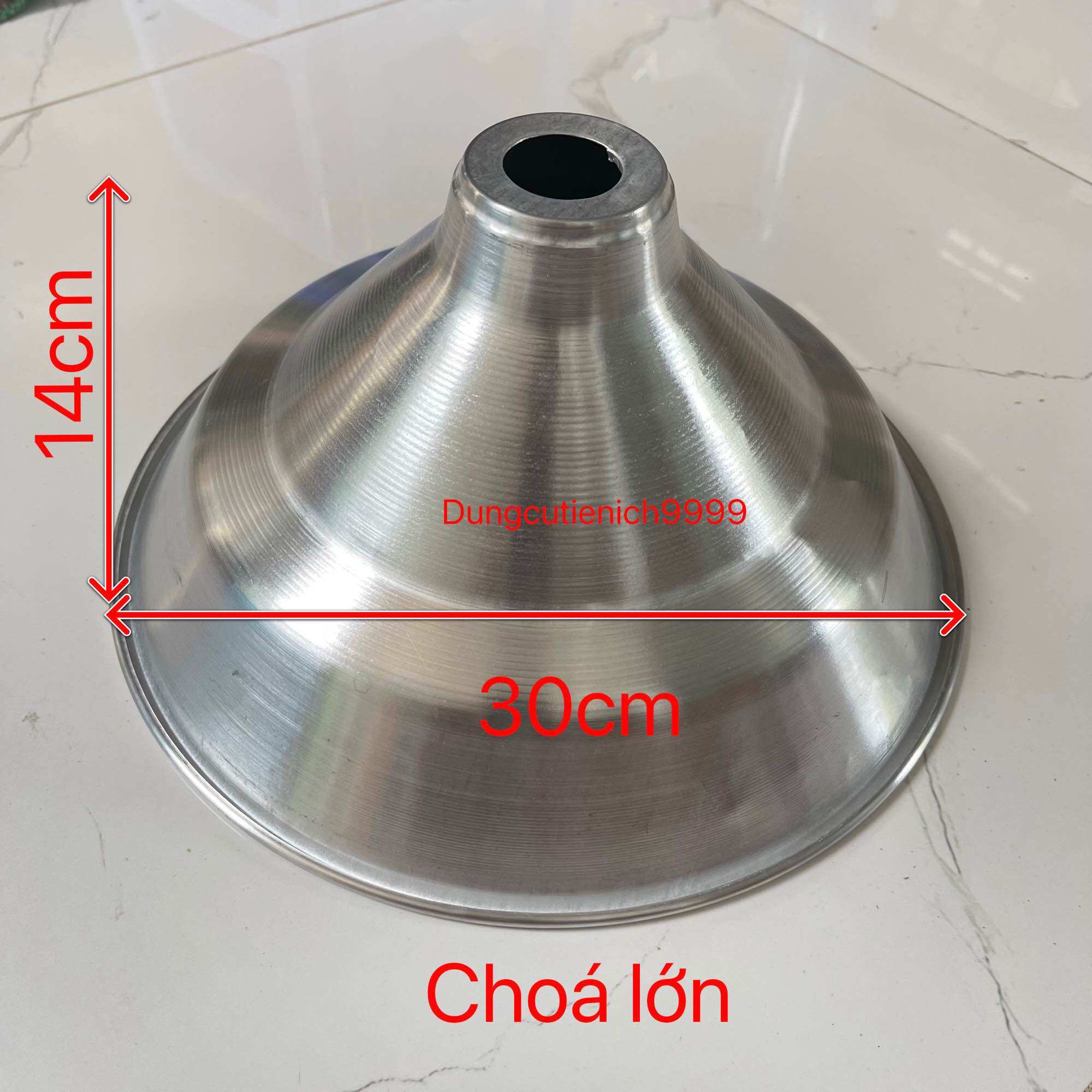Choá đèn chao đèn nhôm 2 tấc (20cm) 3 tấc (30cm)