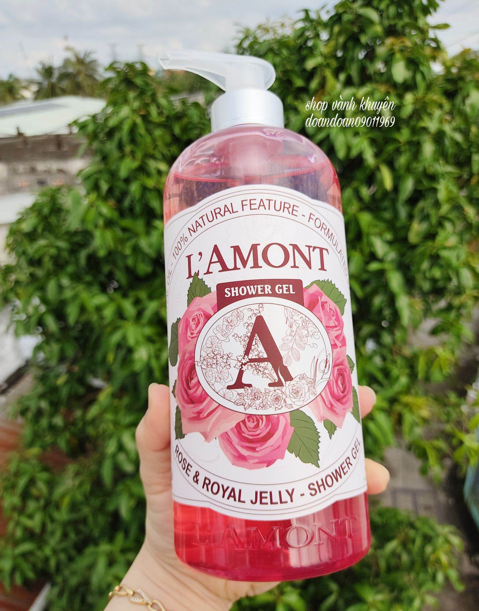 Sữa tắm lamont shower gel hương hoa hồng 1000ml/chai