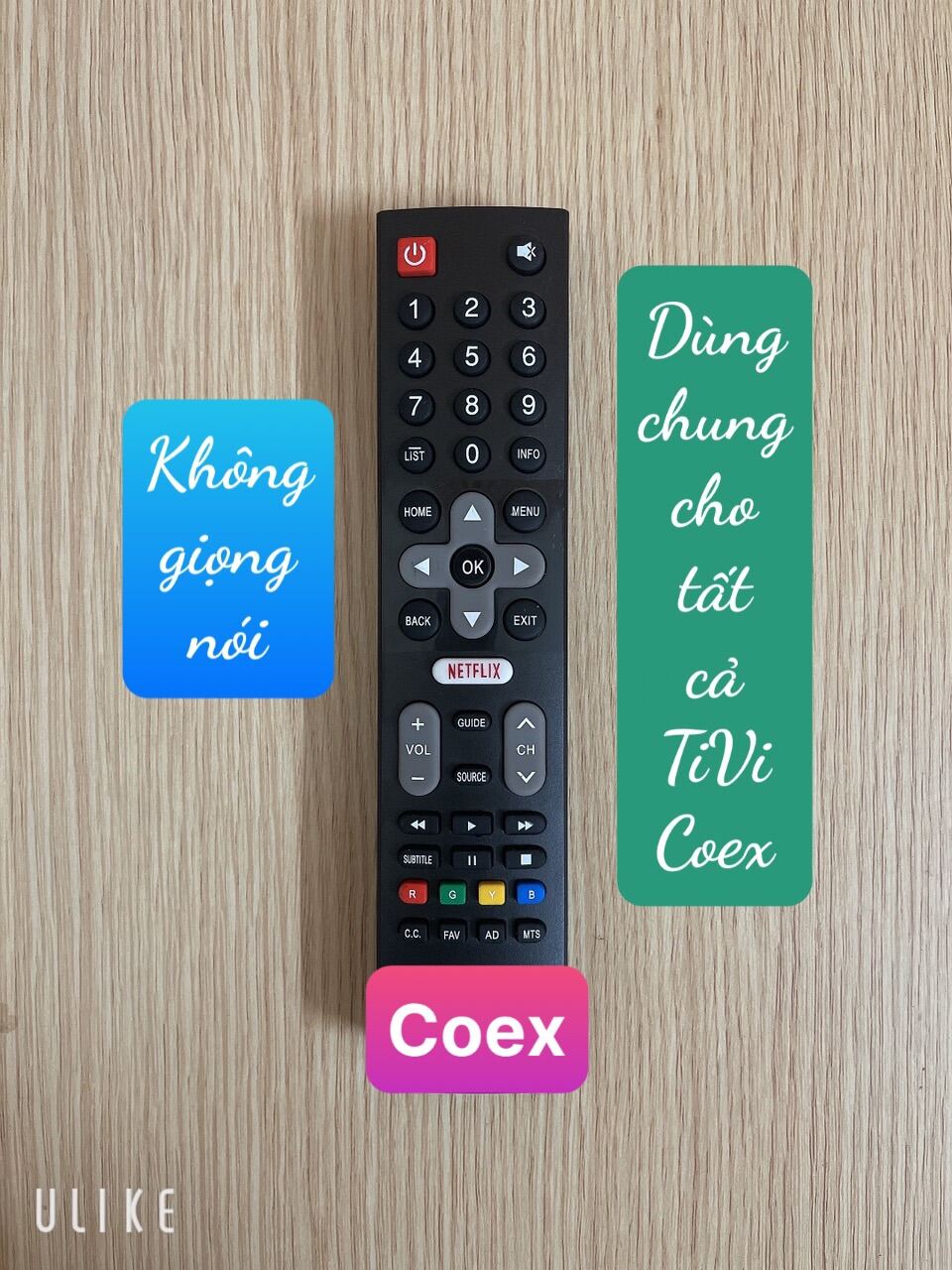 Điều khiển Tivi Coex không giọng nói