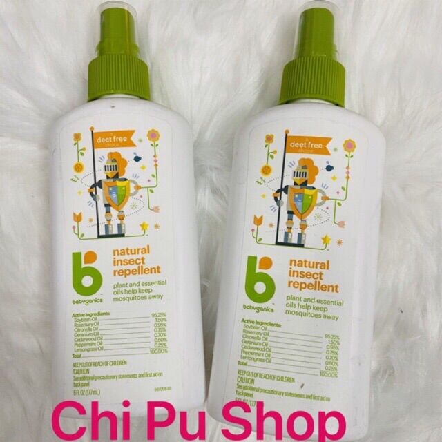 Xịt chống muỗi Babyganic