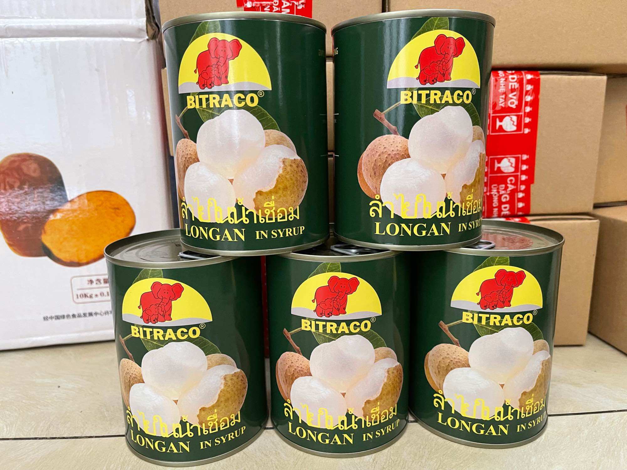 Loại 1. Nhãn lồng ngâm nước đường / nhãn lon 565gr👍Trái giòn, dày, ngọt thanh🍨Topping trà sữa, cocktail