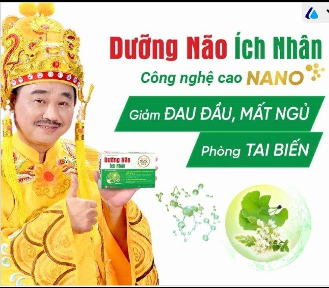 Viên Uống DƯỠNG NÃO ÍCH NHÂN  - Dùng Cho Người bị thiểu năng tuần hoàn máu não, Hoa Mắt, Chóng mặt, Suy giảm trí nhớ, Suy nhược thần kinh, Người làm việc với máy tính nhiều. H/20 Viên.
