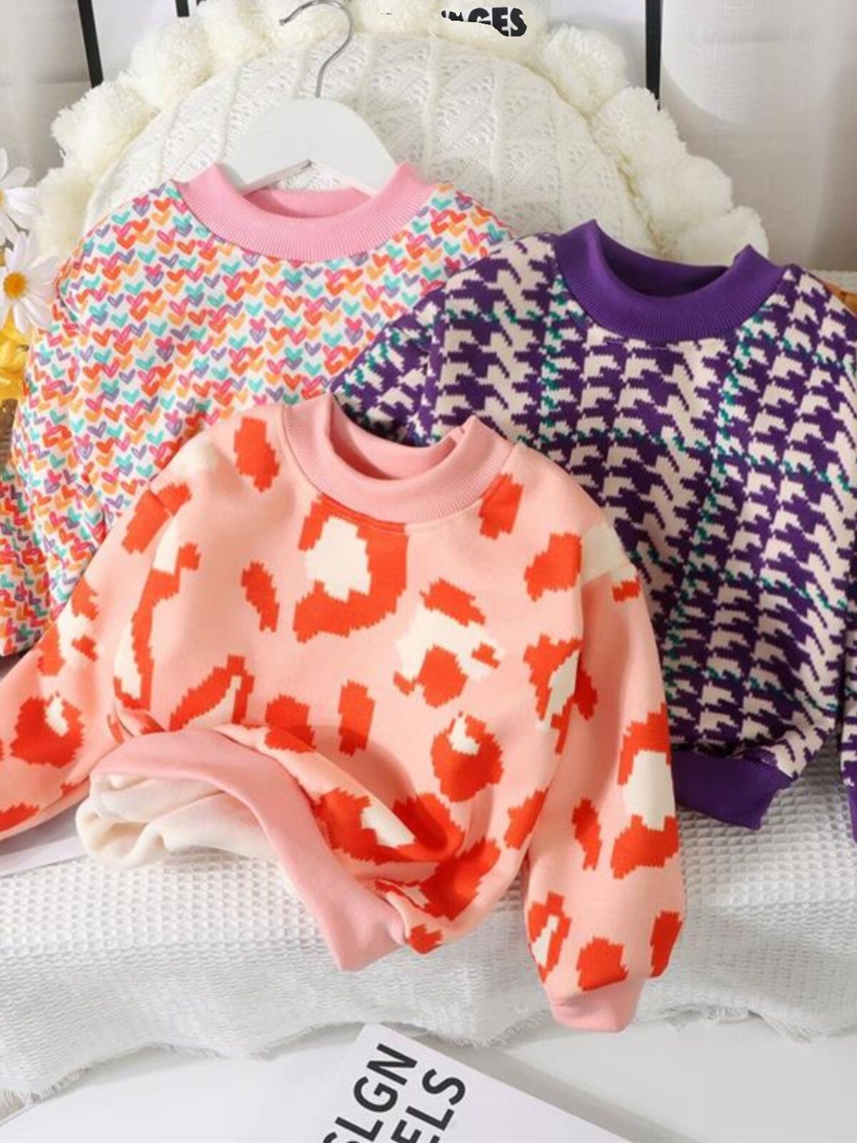 Áo Len Trẻ Em Lót Lông Cừu Mùa Thu Đông Áo Sơ Mi Cơ Bản Áo Ấm Áp Cho Bé Trai Và Bé Gái Áo Nỉ A-class Áo Len Trẻ Em