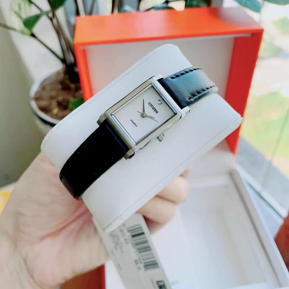 [HCM]Đồng Hồ Nữ Citizen Dây Da Size 18Mm